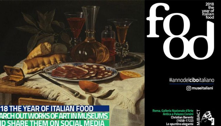2018 anno del cibo italiano: immagine di copertina su cucina italiana e cultura gastronomica